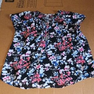 Motherhood Maternity Blouse Shortsleeve Womans L